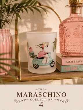 Culver Flamingo Scooter Rocks Glass 14oz – Vintage Frosted Barware